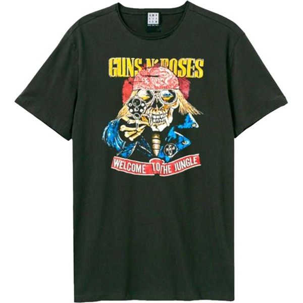 Guns N Roses - Maglietta "Welcome To The Jungle"" Per Uomo/Donna Unisex PH4793 (M) (Grigio)"-image
