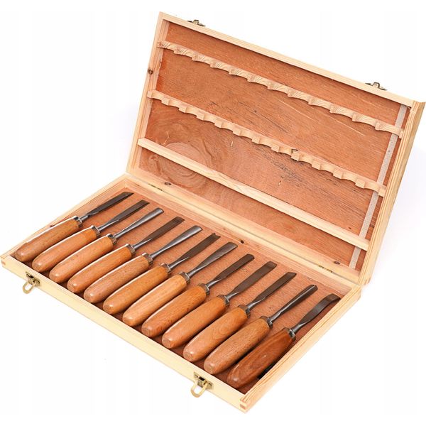 Kraft&Dele KD11775 Set Di Scalpelli Da Intaglio 12 Pz-image