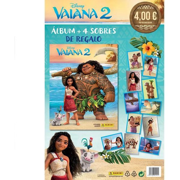 Panini Moana 2 Album Scatola Di Cartone + 4 Bustine Spagnole Multicolore Taglia Unica-image