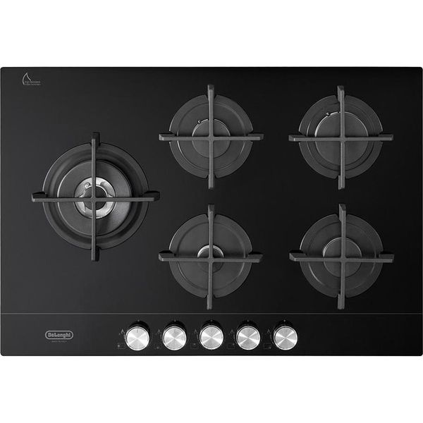 De'longhi Nsl 575D Ncm Piano Cottura Nero Da Incasso 75 Cm Gas 5 Fornelli-image