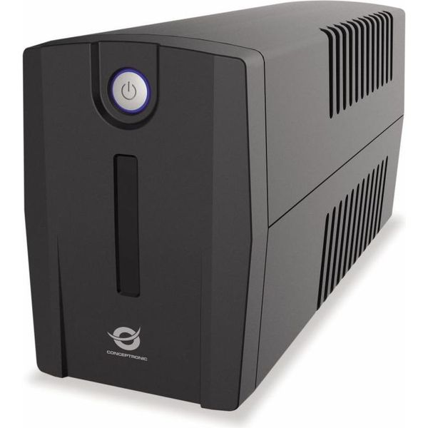 Conceptronic ZEUS07E Conceptronic Zeus Usv 1000VA 600W Schuko Iec Start/Lan Sw-image