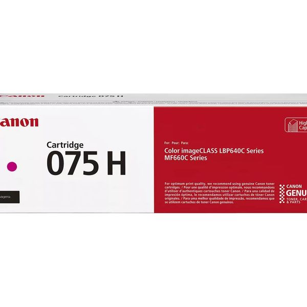 Canon 075 H Cartuccia Toner 1 Pz Originale Magenta-image