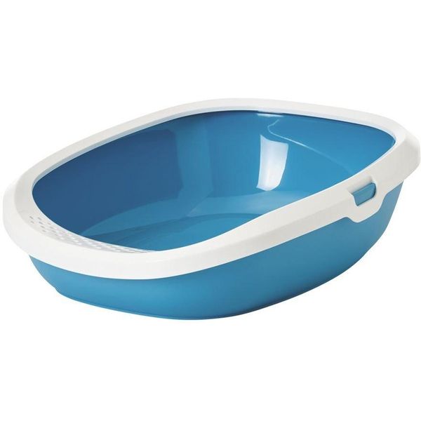 Lettiera Per Gatti Savic "Gizmo Large"" 52 X 39,5 X 15 Cm Blu / Bianco"-image