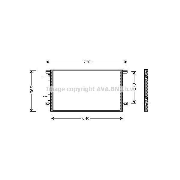 Prasco RTA5253 - Condensatore Aria Condizionata Oe 7701045346 Per Laguna I-image
