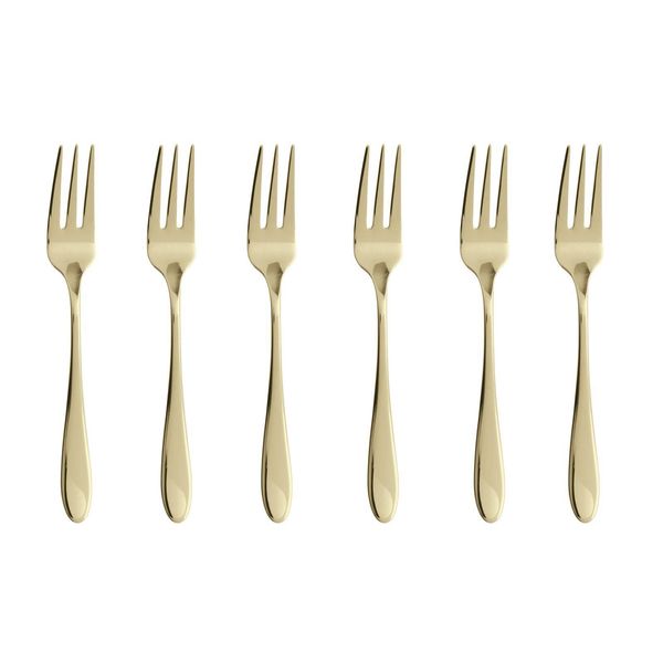 Sambonet Velvet Edelst./Pvd Champag. Set 6 Kuchengabeln S0196-S00549-S1578 52712PA5-image