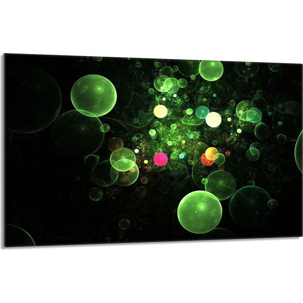 Piastra Di Copertura Del Piano Cottura 80X52Cm 1 Pezzo In Ceramica, Paraspruzzi, Verde Bolla-image