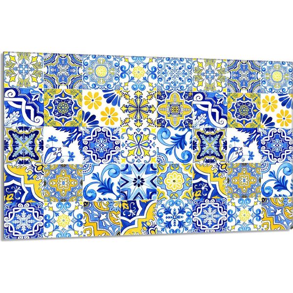 Piastra Di Copertura Per Piano Cottura 80X52Cm 1 Pezzo In Ceramica Per Copertura Piano Cottura, Colore Mosaico-image