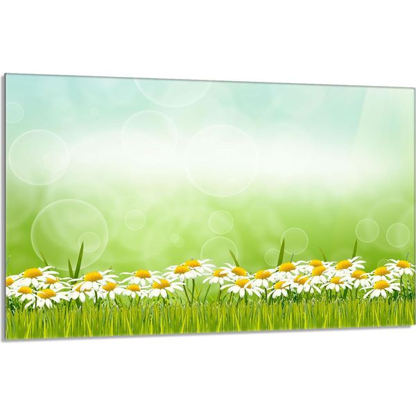 Piastra Di Copertura Del Piano Cottura 80X52Cm 1 Pezzo In Ceramica, Verde Margherita-image