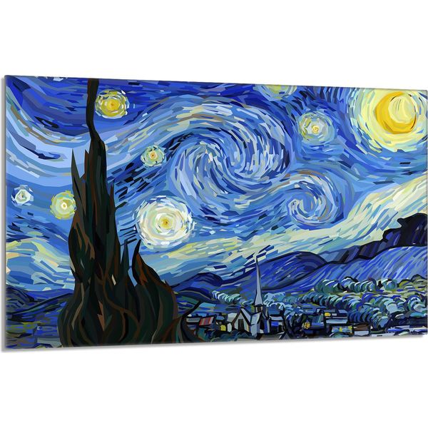 Piastra Di Copertura Del Piano Di Cottura 80X52Cm 1 Pezzo Coperchio Del Piano Di Cottura In Ceramica Paraspruzzi, Pezzo Art.-image