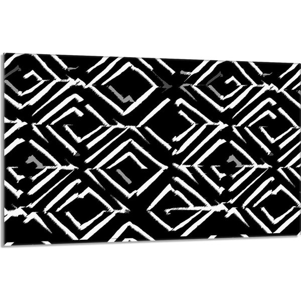 Piastra Di Copertura Del Piano Cottura 80X52Cm 1 Pezzo Copertura Del Piano Cottura In Ceramica Paraspruzzi, Pezzo Nero-image