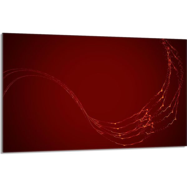 Piastra Di Copertura Del Piano Cottura 80X52Cm Copripiastra In Ceramica 1 Pezzo, Motivo Rosso-image