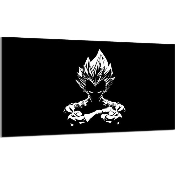 Piastra Di Copertura Del Piano Cottura 90X52 Piastra Di Copertura Del Piano Cottura In Ceramica, Tagliere Decorativo, Anime Black-image