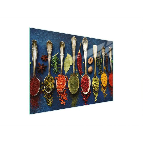 Tagliere Piastra Copriforno Tagliere In Vetro Multiplo 30X22 Cm Ardesia Spezie-image