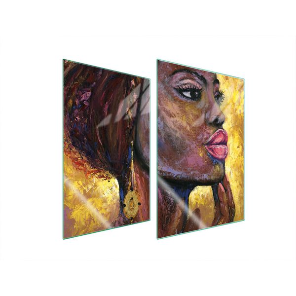 Piastre Coprifornelli 2 Pezzi 35X52 Coprifornelli In Ceramica Tagliere In Vetro Donna Art.-image