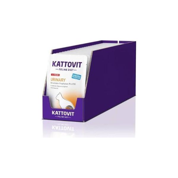 Kattovit 85Gx24 Dieta Felina Urinaria Vitello Fresco Sacchetto-image