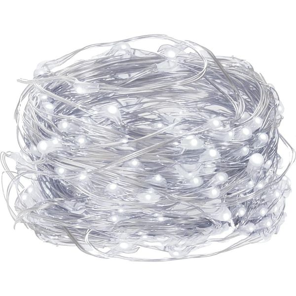 Springos Led Luci Fiabesche Filo D'argento Illuminazione 100 Led 1000 Cm Bianco Freddo A Batteria Indoor Natale / Natale Decorazione Luci Led-image