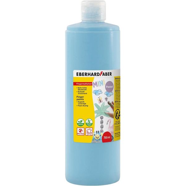 Eberhard Faber 578948 Eberhard Faber Fingerfarbe Pastellblau 750,0 Ml-image