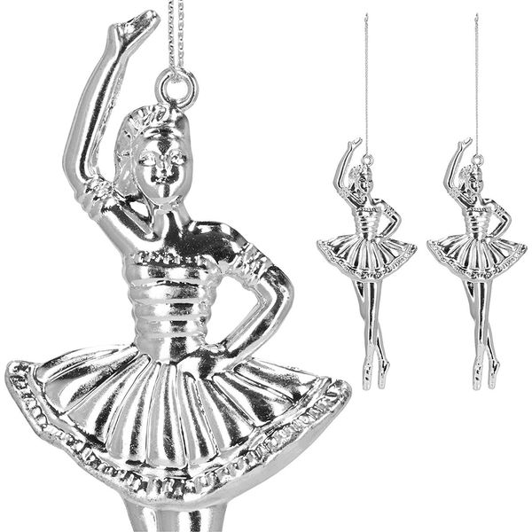 Springos Ornamenti Per Albero Di Natale 2 Ballerine 6 X 14 Cm-image