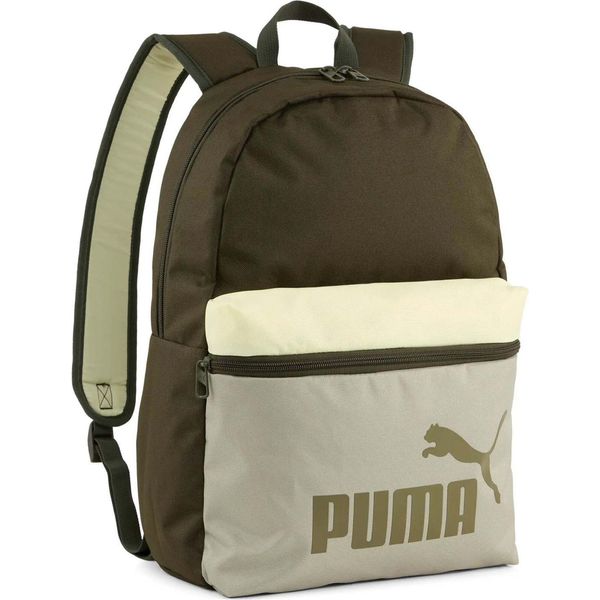 Puma Zaino Phase Color Block Backpack Dark Olive - Lux Army - Colorblock Verde Scuro-image
