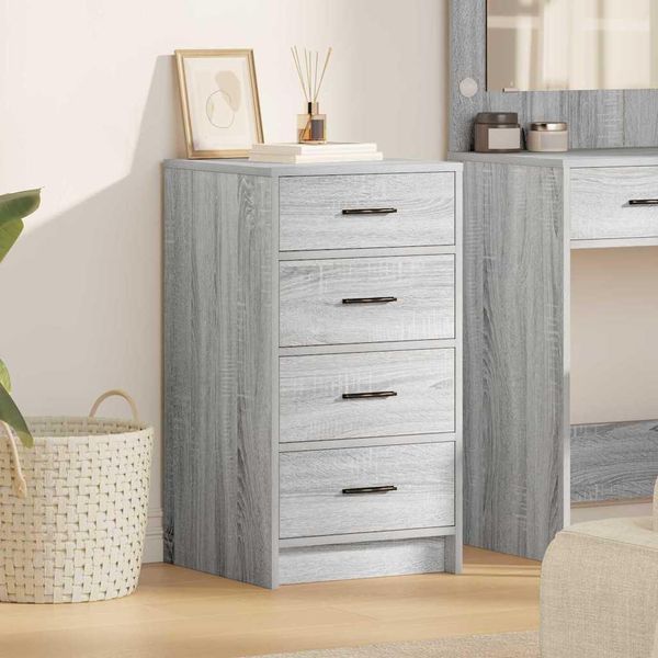 Maison Exclusive - Credenza Grigio Sonoma 40 X 41 X 75 Cm Materiale Ligneo-image