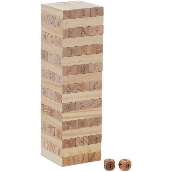 Torre Oscillante In Legno Con Numeri-image