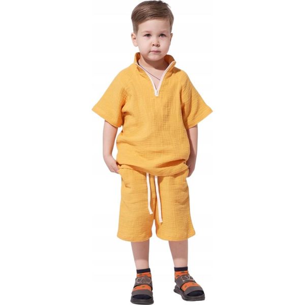Bonito | Set Bambino - Maglietta E Pantaloncini - Taglia 128 - Cotone - Comodo E Alla Moda-image