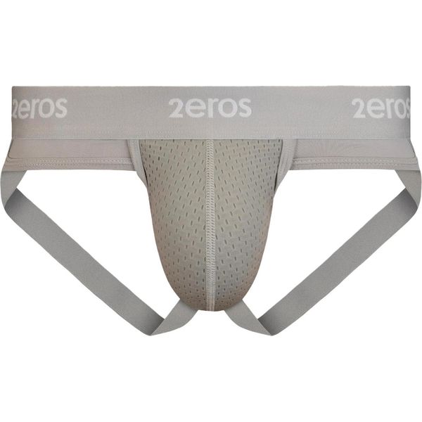 2EROS - Intimo Da Uomo Sospensorio - Aktiv Nrg Jockstrap Grey - 1X Taglia L-image