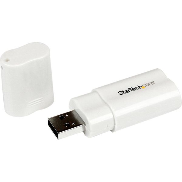 Adattatore Audio Usb Startech.Com - Scheda Audio Usb Esterna - Bianco - Usb-image