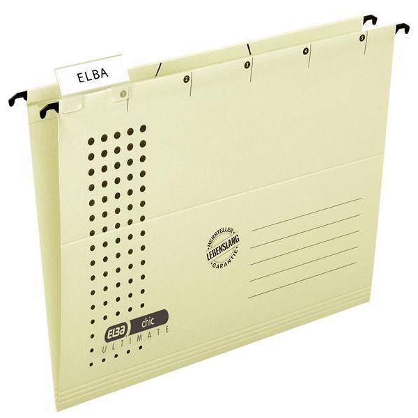 Elba Cartella Sospesa Chic Ultimate, Din A4, Camoscio, Aperta Lateralmente, In Canson Estremamente Resistente - 25 Pezzi (85740 Ch)-image