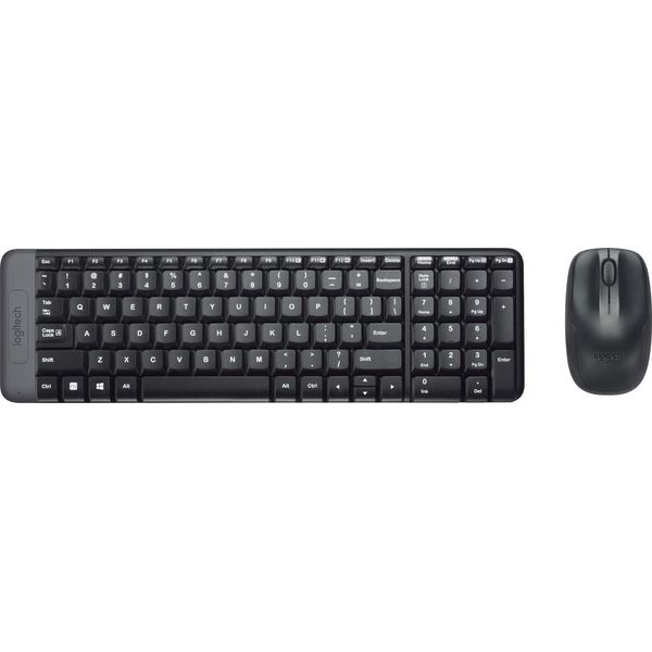 Logitech MK220 Combo Tastiera E Mouse Wireless Compatti Per Windows, 2,4 Ghz Wireless Con Ricevitore Usb Unifying, Durata Batteria Di 24 Mesi, Compatibile Con Pc, Laptop-image