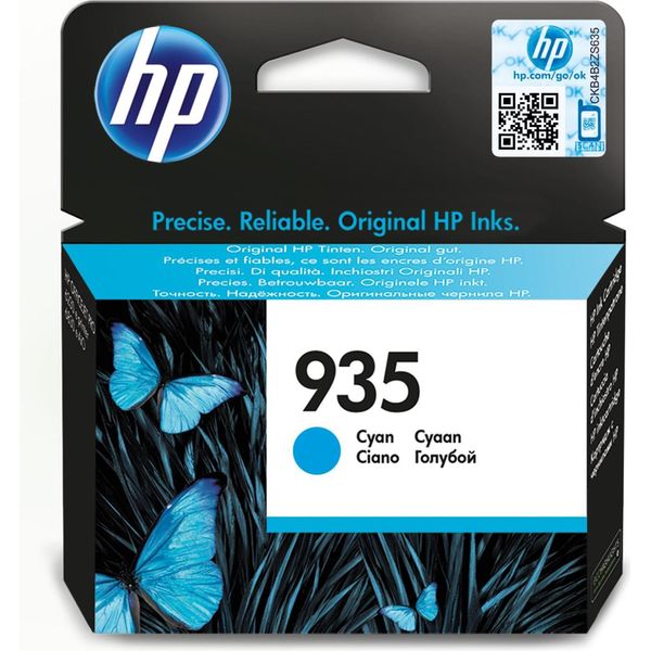 Hp 935 Cyan Original Ink Cartridge Cartuccia D'inchiostro 1 Pz Resa Standard-image