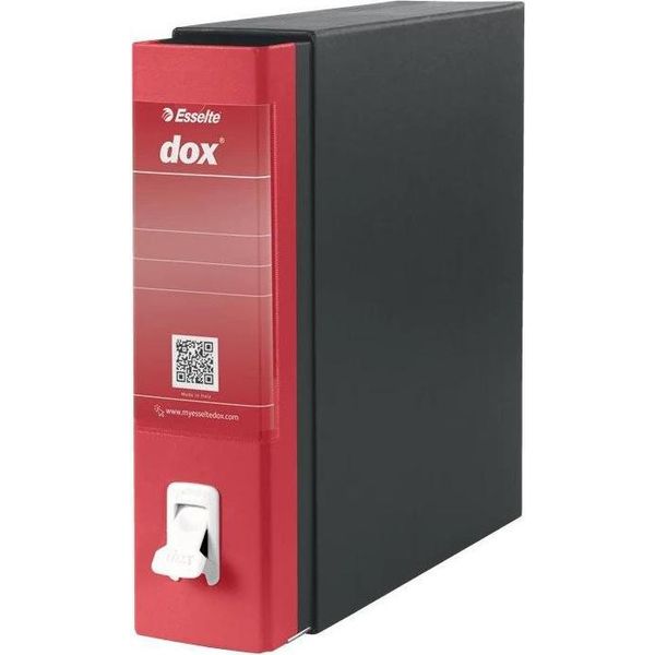 Esselte Dox 1 Raccoglitore Ad Anelli A4 Nero, Rosso-image