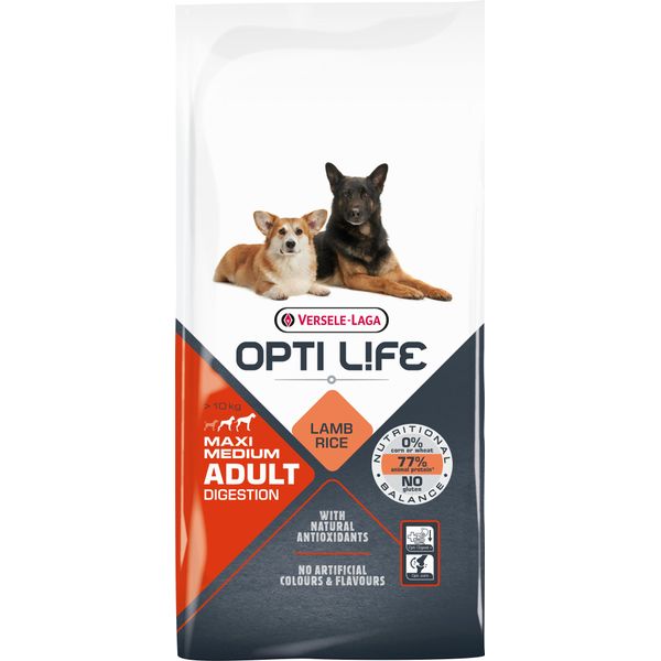 Opti Life Adult Digestion Medium & Maxi - 12,5 Kg-image
