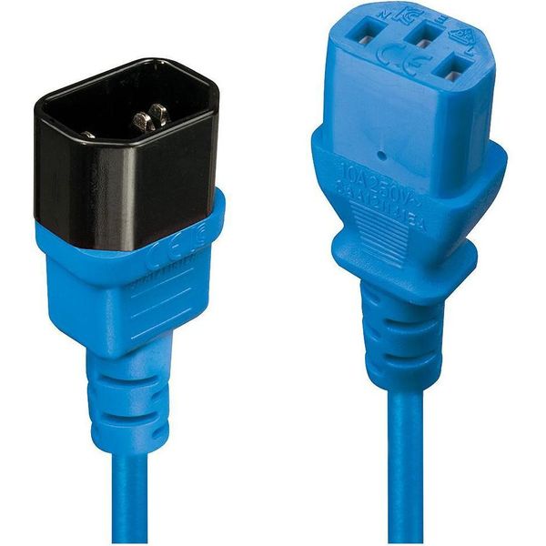 Lindy 30472 Cavo Di Alimentazione Blu 2 M Accoppiatore C13 Accoppiatore C14-image