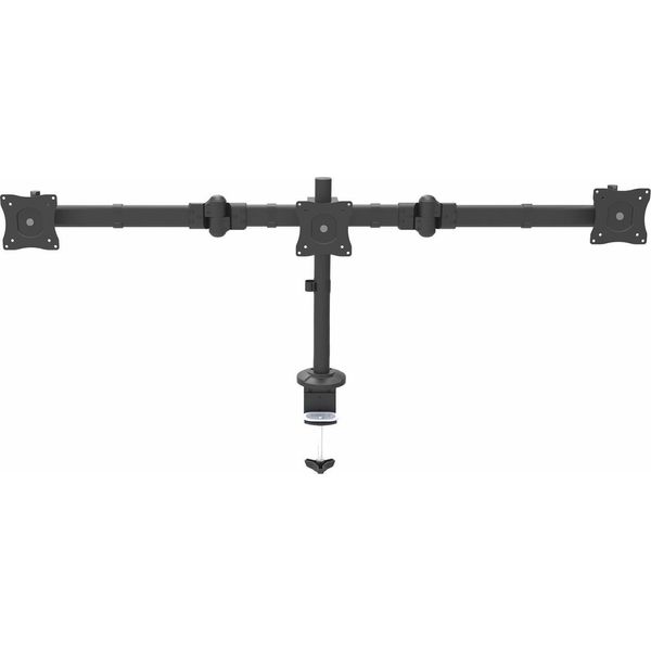 Startech.Com Armtrio Supporto Da Tavolo Per Tv A Schermo Piatto 61 Cm (24") Nero"-image