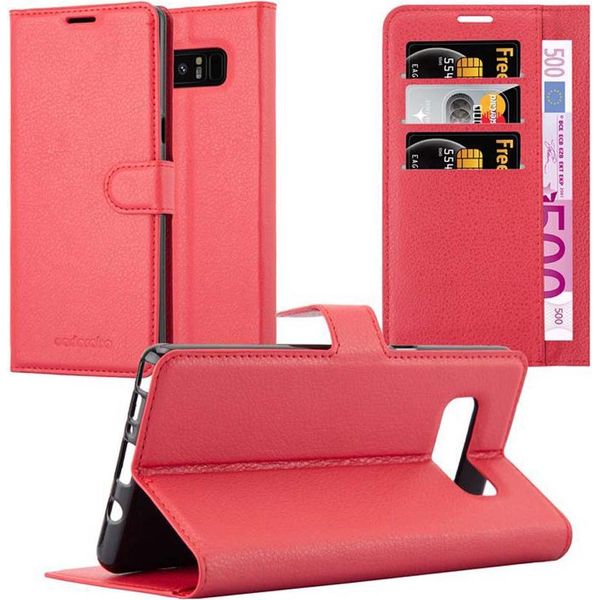 Cadorabo Custodia Per Samsung Galaxy Note 8 Custodia Protettiva In Rosso Custodia Per Cellulare Cover Chiusura Magnetica-image