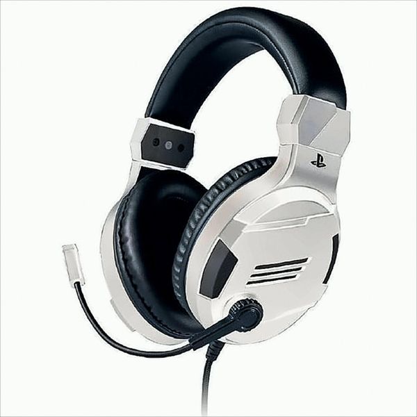 Big Ben Big Ben PS4OFHEADSETV3WHITE Cuffie/Cuffie Wired Head-Band Gaming Nero, Bianco-image