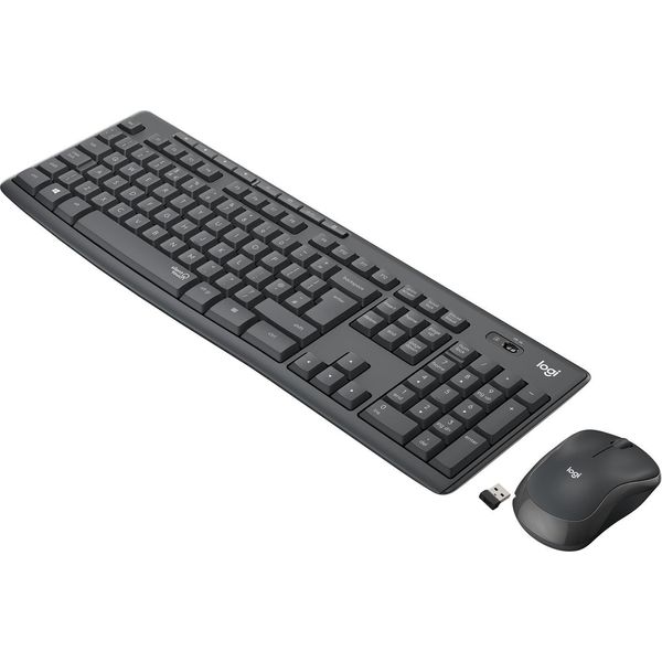 Logitech MK295 Kit Mouse E Tastiera Wireless – Tecnologia Silenttouch, Tastierino Numerico, Tasti Scelta Rapida, Tracciamento Ottico Avanzato, Ricevitore Usb Nano, Senza Lag, Meno 90% Di Rumore-image