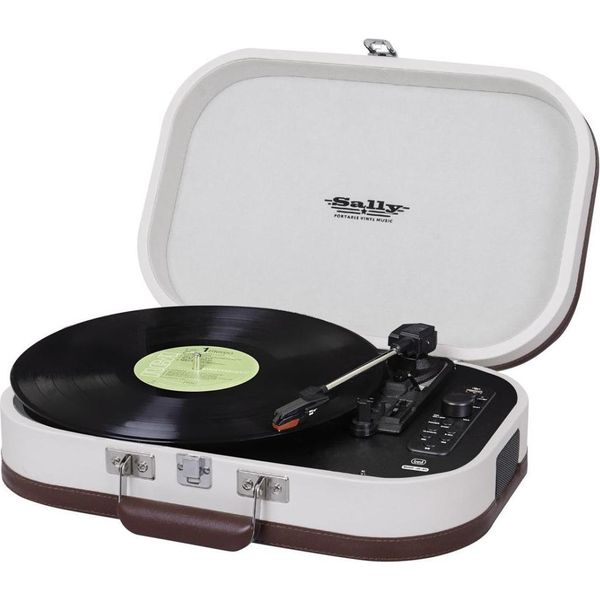 Trevi Sally Wireless Stereo Turntable Usb AUX-IN Batteria Ricaricabile Tt 1020 Bt Beige-image