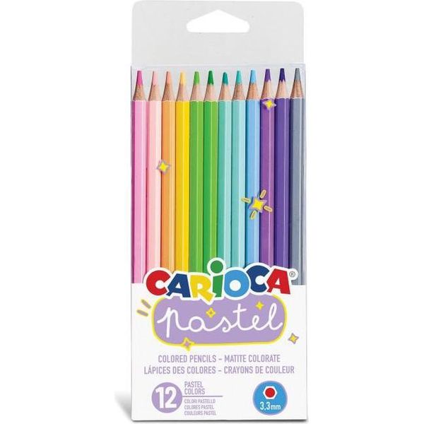 Carioca 43034 Pastello Colorato Multicolore 12 Pz-image