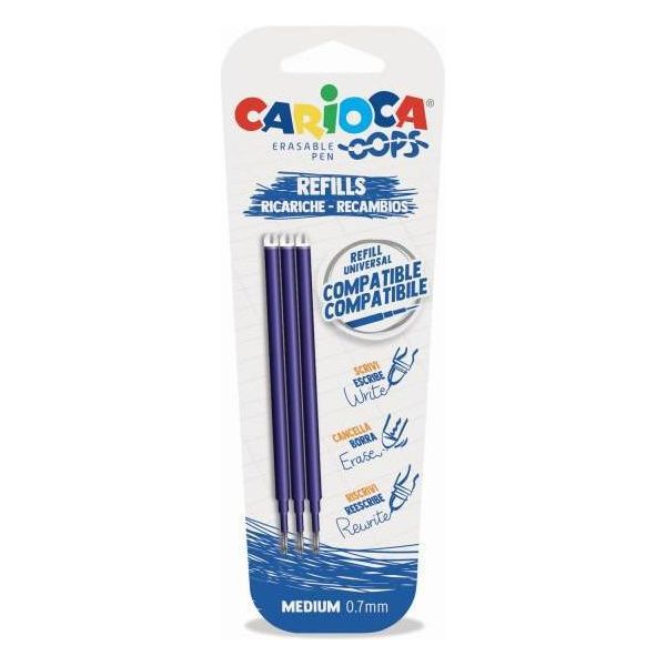Carioca 43041/02 Ricaricatore Di Penna Medio Blu 3 Pz-image
