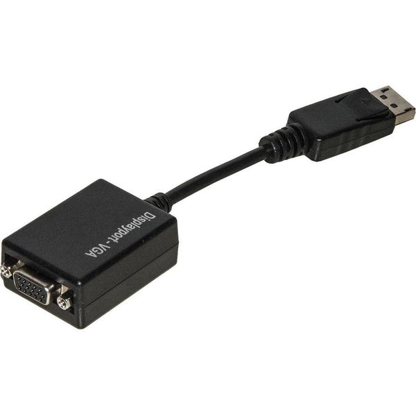 Link Accessori LKADAT19 Cavo Video Adattatore 0,15 M Vga (D-Sub) Displayport Nero-image