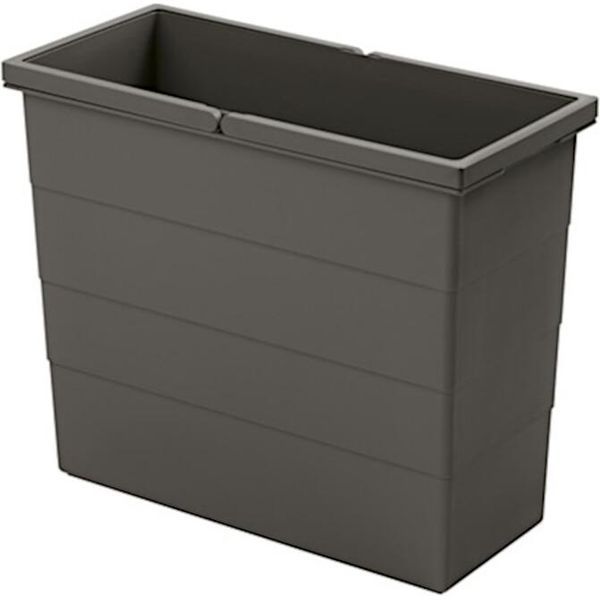 Bidone Interno Hailo Da 21 Litri 1129669 Grigio Scuro 414 X 192 X 350 Mm-image