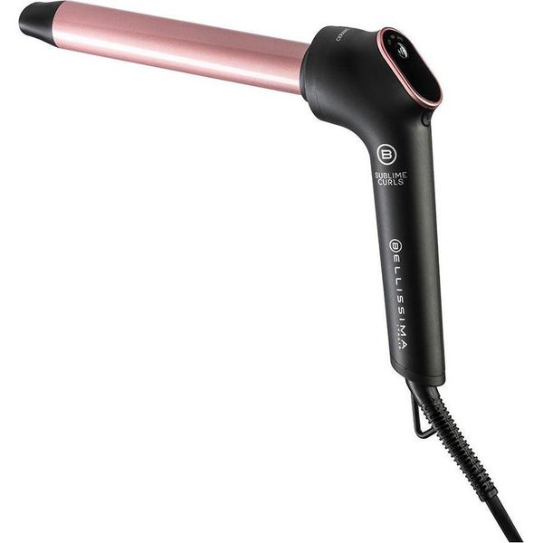 Bellissima Imetec Sublime Curls Ferro Arricciacapelli Diametro 25 Ricci Morbidi E Definiti Nero Rosa-image