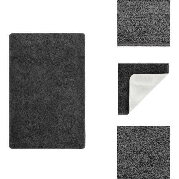 Tappeto Vidaxl Shaggy Grigio Scuro 200X290 Cm Antiscivolo - Tappeti-image