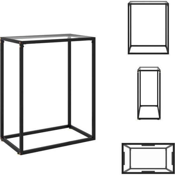 Vidaxl Consolle Trasparente 60X35X75 Cm In Vetro Temperato - Tavoli Laterali-image