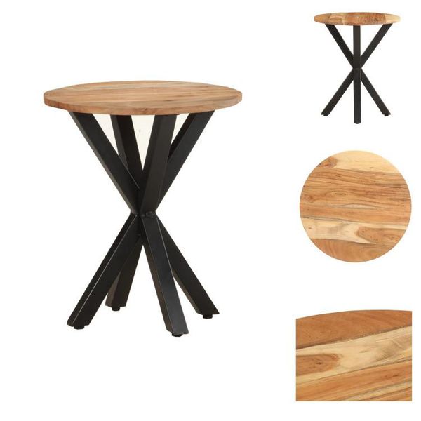 Vidaxl Tavolino 48X48X56 Cm In Legno Massiccio Di Acacia - Tavolini-image