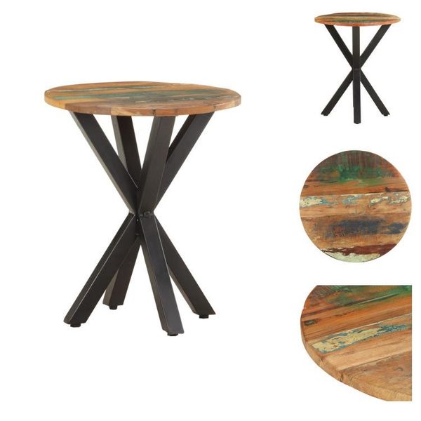 Vidaxl Tavolino 48X48X56 Cm In Legno Massiccio Antico - Tavolini-image