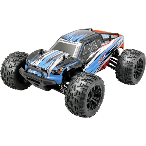 Reely Raw Blue Brushed 1:14 Rc Modello Di Auto Elettrica Monster Truck A Trazione Integrale (4WD) Rtr 2.4 Ghz Incl. Batteria E Caricatore-image
