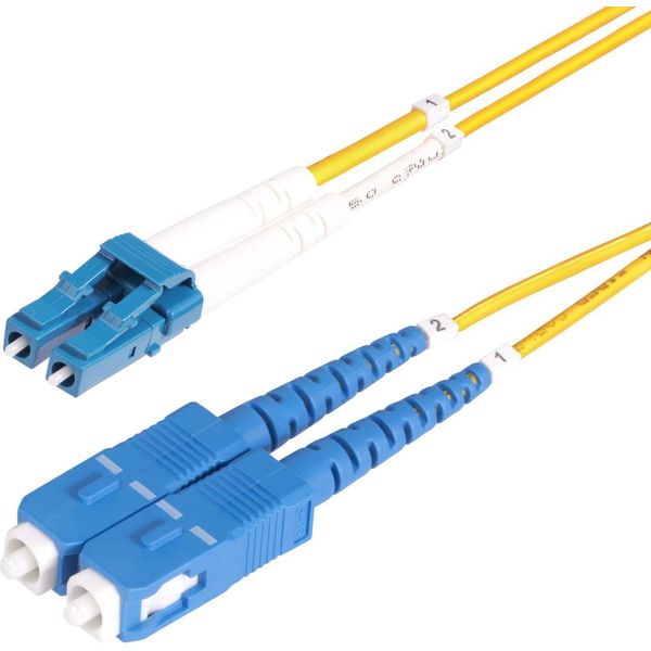 Startech.Com Cavo In Fibra Ottica Duplex Monomodale OS2 Da Lc A Sc (Upc) Da 30 M, 9/125µM, 100G, Insensibile Alla Piegatura, Bassa Perdita Di Inserzione, Cavo Patch In Fibra Lszh-image